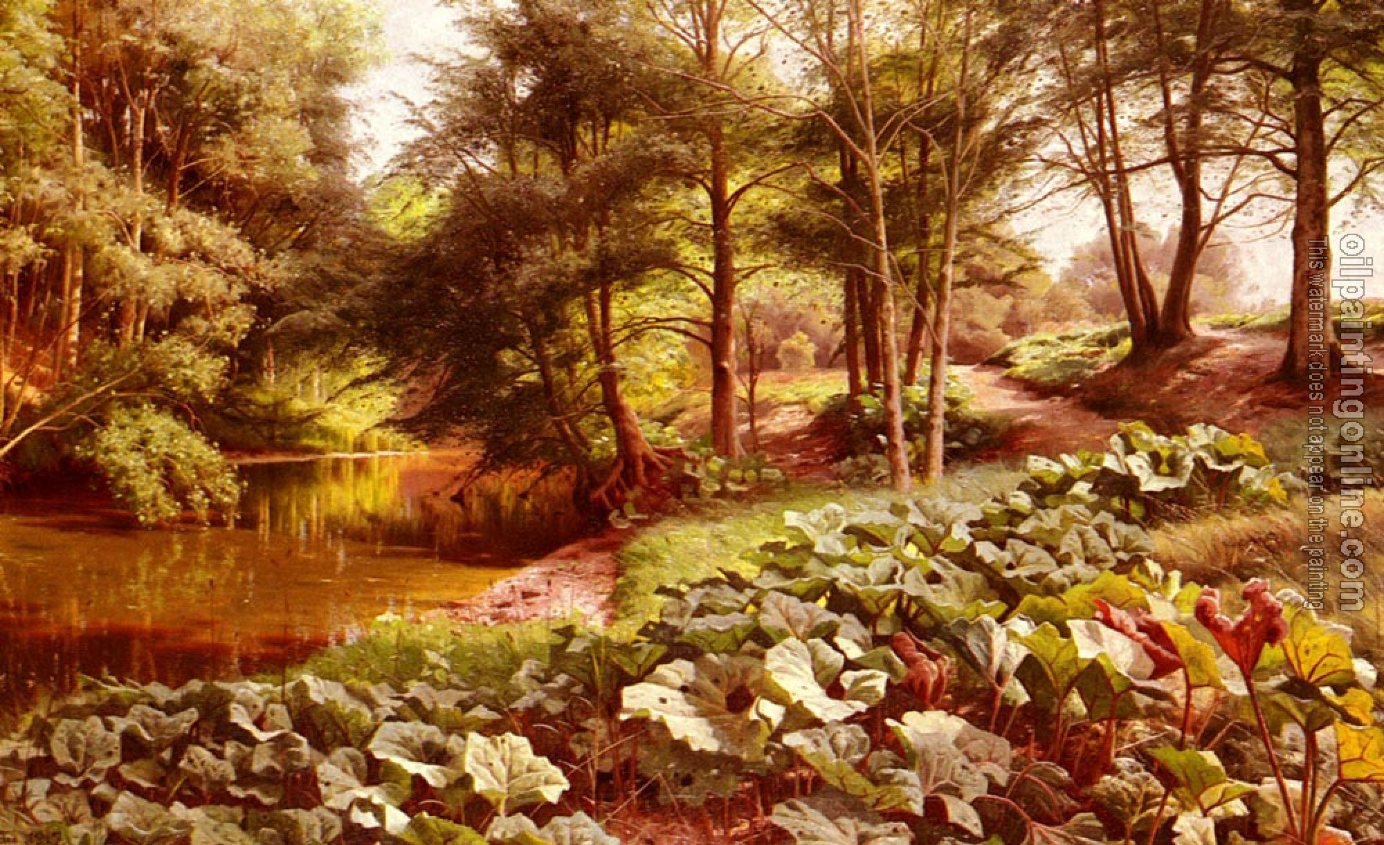Monsted, Peder Mork - The Path On The River's Edge